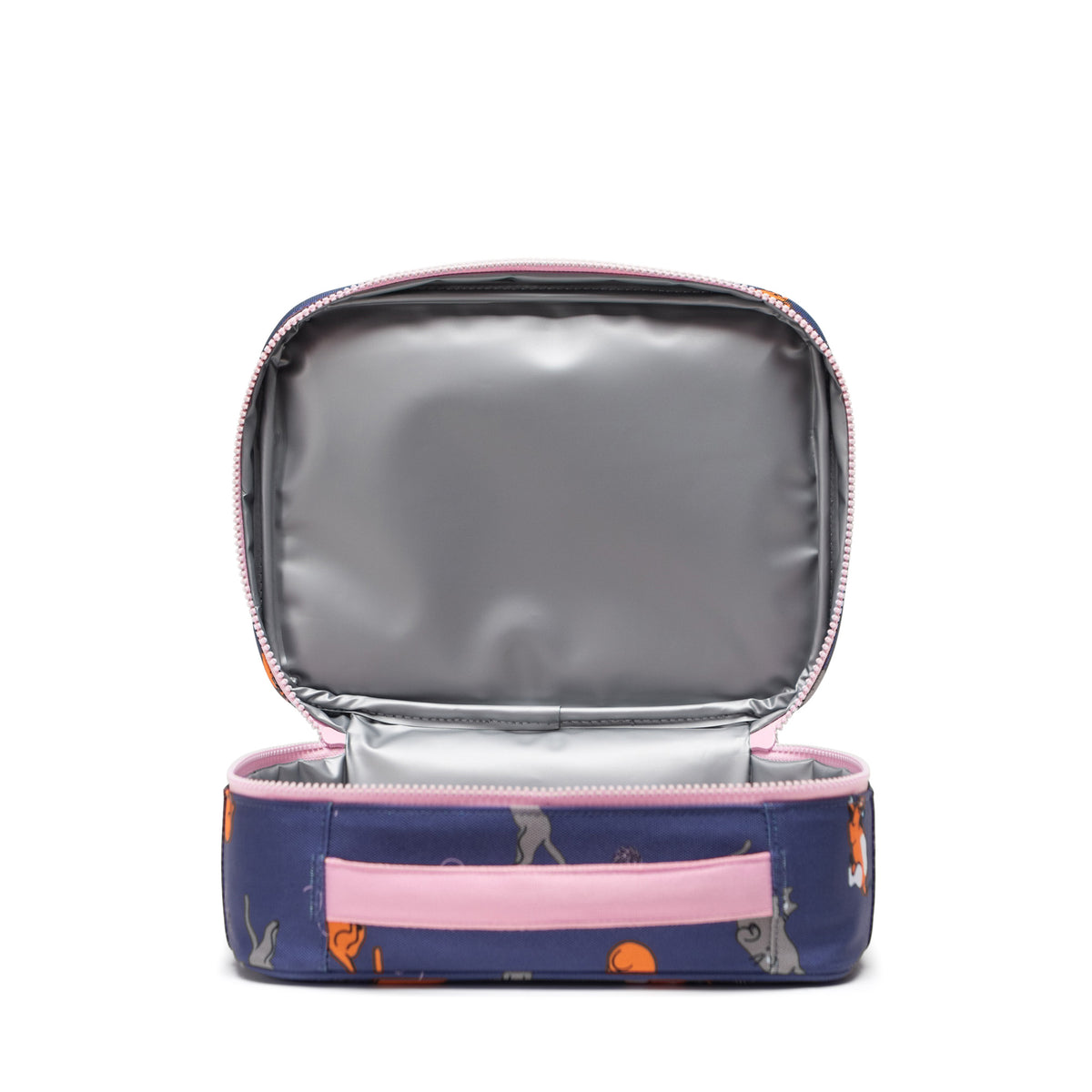 Herschel Pop Quiz Lunch Box Playing Cats - Interior View