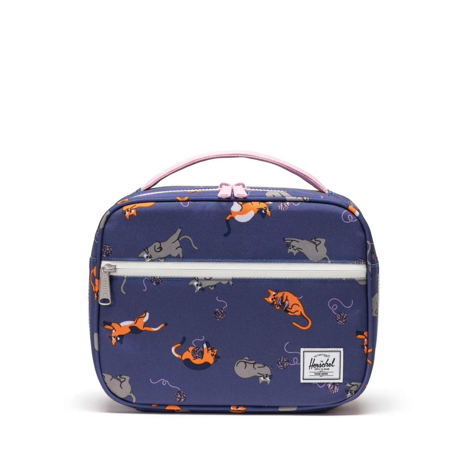 Herschel Pop Quiz Lunch Box Playing Cats