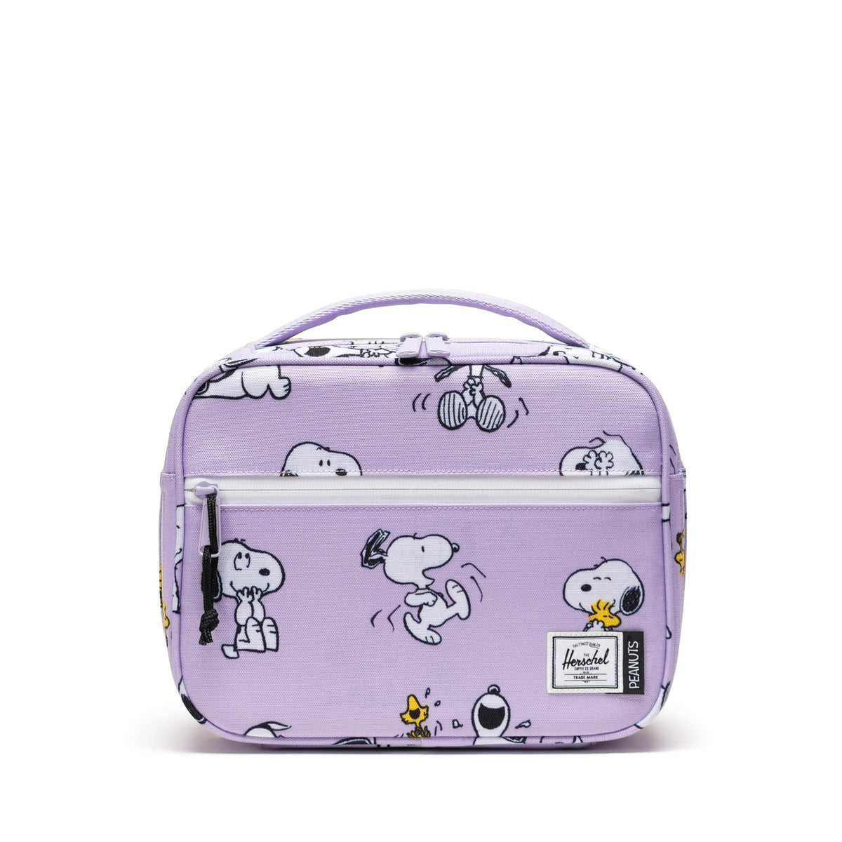 Herschel Pop Quiz Peanuts® Collection Lunch Box - Snoopy & Woodstock Pastel Lilac