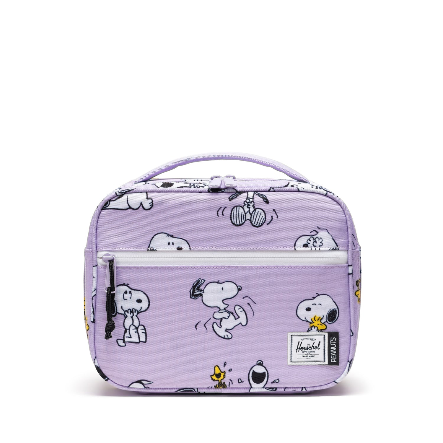 Herschel Pop Quiz Peanuts® Collection Lunch Box - Snoopy & Woodstock Pastel Lilac