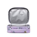 Herschel Pop Quiz Peanuts® Collection Lunch Box - Snoopy & Woodstock Pastel Lilac Open with Lining