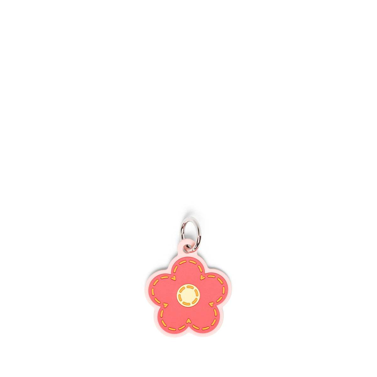 Herschel Silicone Backpack Bag Charm - Pink Daisy Detail