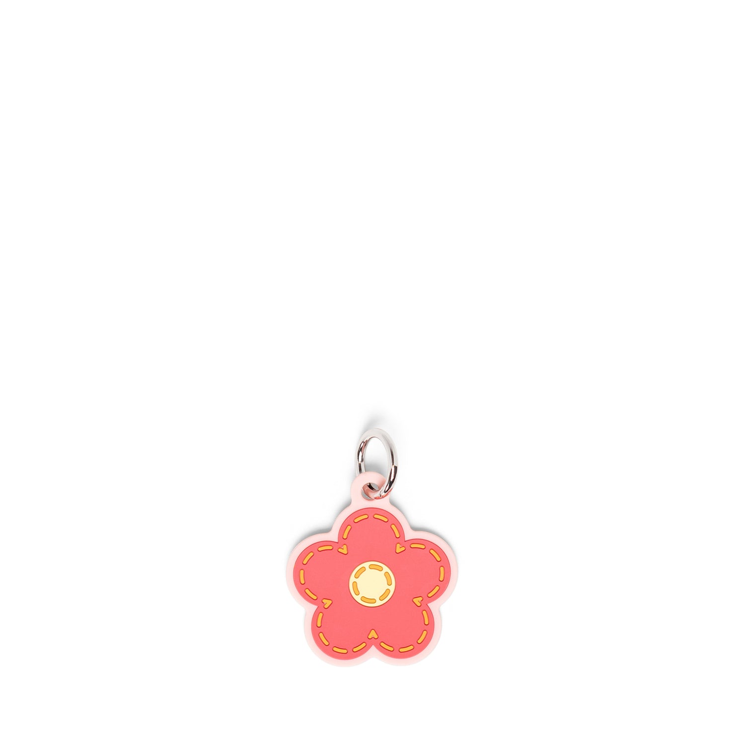 Herschel Silicone Backpack Bag Charm - Pink Daisy Detail