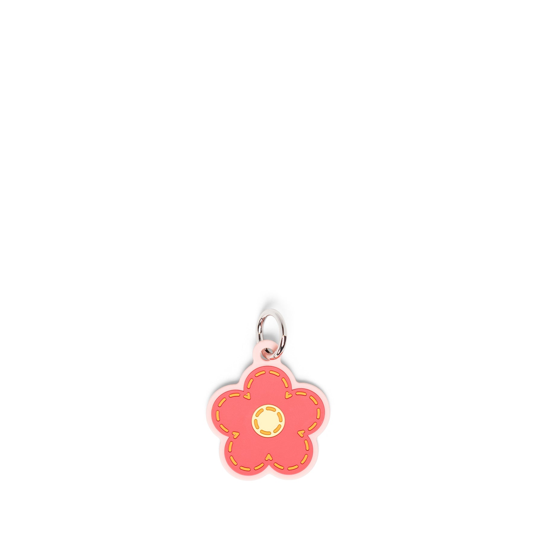 Herschel Silicone Backpack Bag Charm - Pink Daisy Detail