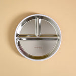 Lavender - Minika Stainless Steel & Silicone Divided Suction Plate