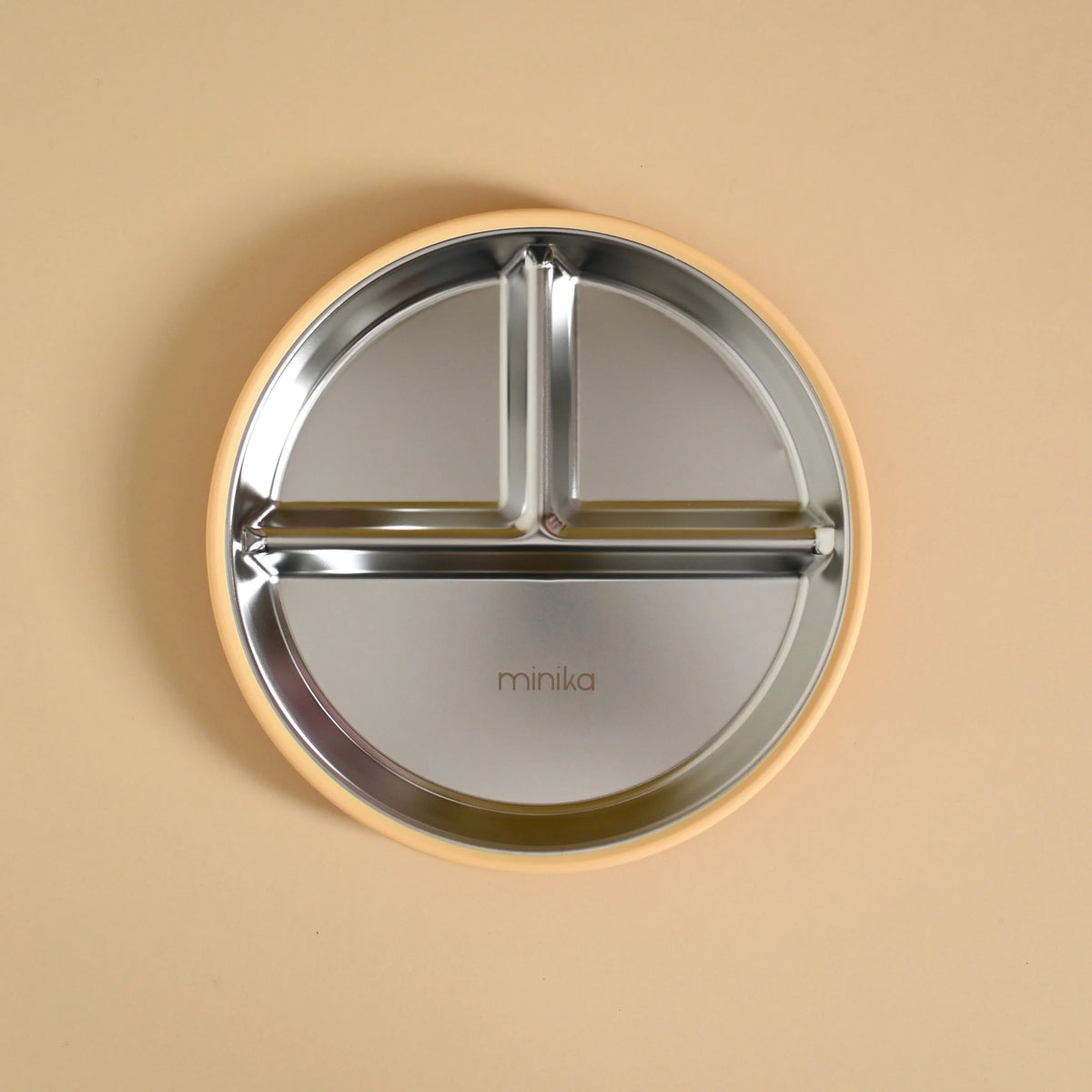 Sunset - Minika Stainless Steel & Silicone Divided Suction Plate
