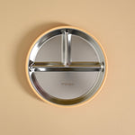 Sunset - Minika Stainless Steel & Silicone Divided Suction Plate