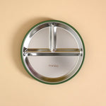 Leaf - Minika Stainless Steel & Silicone Divided Suction Plate