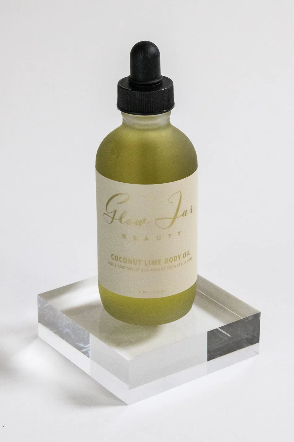 Glow Jar Beauty Coconut Lime Body Oil Detail