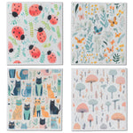 Colibri Canada Reusable Sponge Cloths 4 PK - In the Garden All Prints