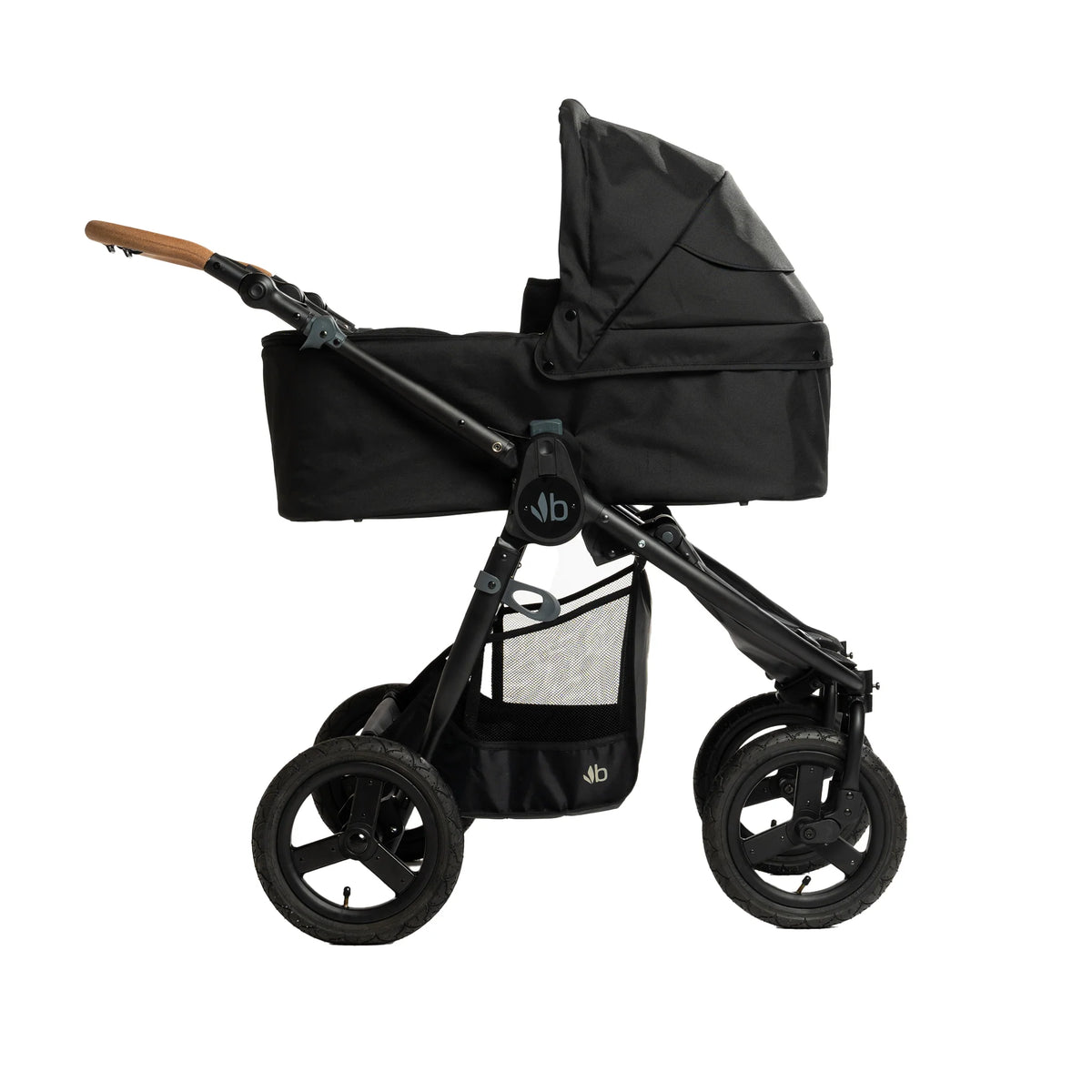 Bumbleride Indie Twin Bassinet - Side View on Stroller