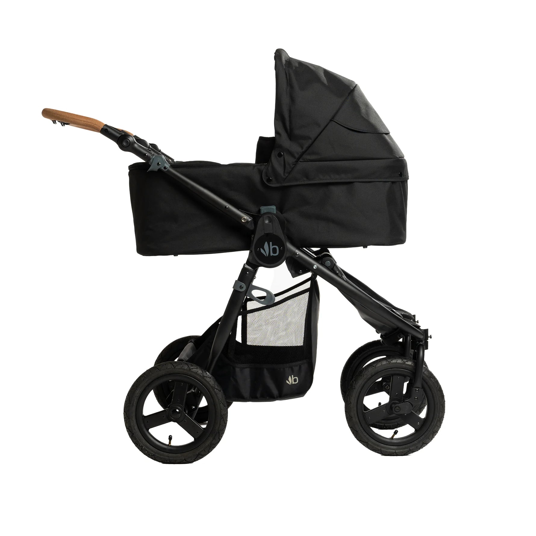 Bumbleride Indie Twin Bassinet - Side View on Stroller