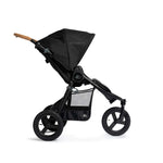 Black with Black Frame Bumbleride Indie Stroller - Side Profile View