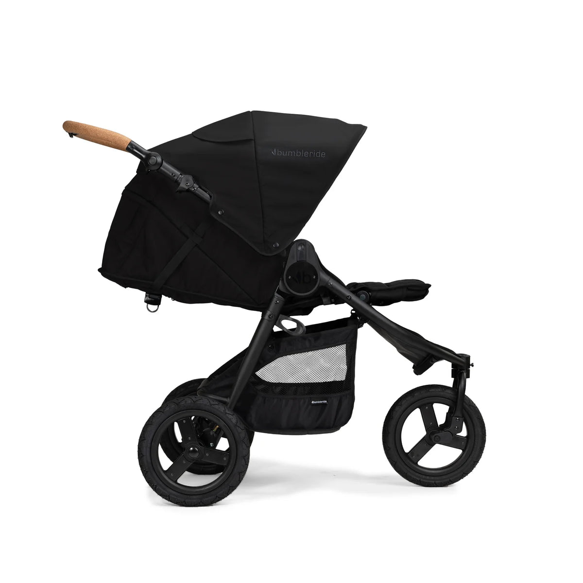 Bumbleride Indie Stroller - Black (2026) Reclined