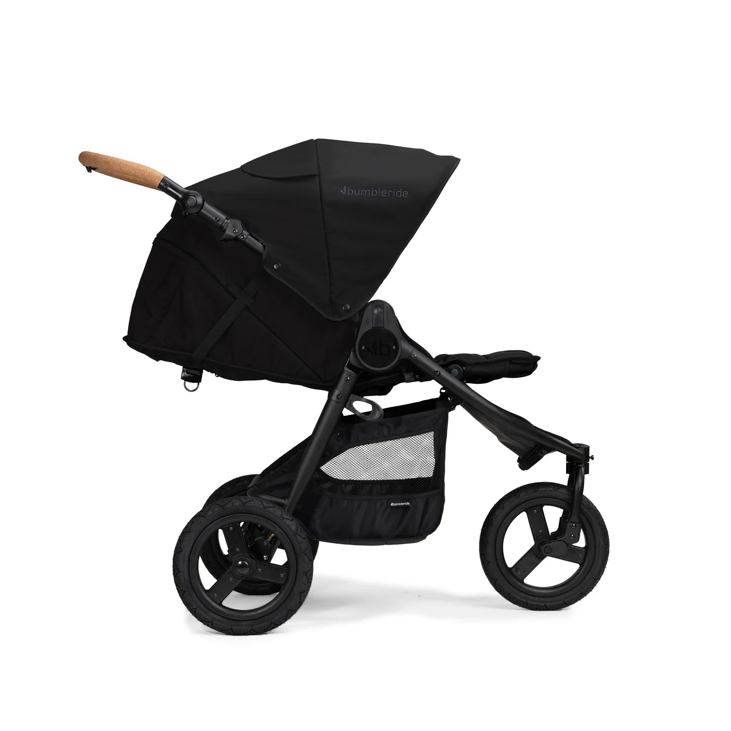 Bumbleride Indie Stroller - Black (2026) Reclined