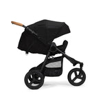 Bumbleride Indie Stroller - Black (2026) Reclined in Infant Mode