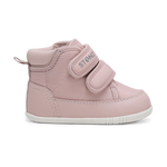 Stonz Journey Water Repellent Insulated High Top Toddler Sneakers - Blush Side Profile View