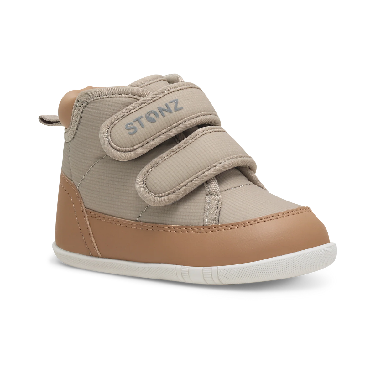 Stonz Journey Water Repellent Insulated High Top Toddler Sneakers - Dune/Camel