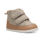 Stonz Journey Water Repellent Insulated High Top Toddler Sneakers - Dune/Camel