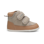 Stonz Journey Water Repellent Insulated High Top Toddler Sneakers - Dune/Camel Side View