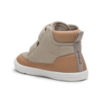 Stonz Journey Water Repellent Insulated High Top Toddler & Kid Sneakers - Dune/Camel Back Angle