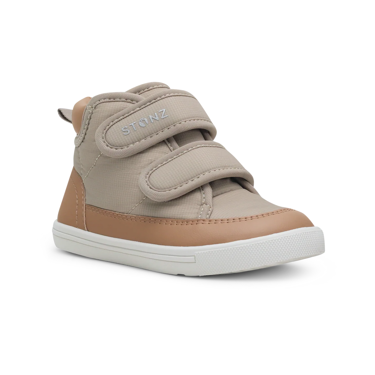 Stonz Journey Water Repellent Insulated High Top Toddler & Kid Sneakers - Dune/Camel