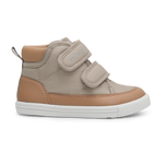Stonz Journey Water Repellent Insulated High Top Toddler & Kid Sneakers - Dune/Camel Side Profile View