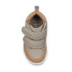 Stonz Journey Water Repellent Insulated High Top Toddler & Kid Sneakers - Dune/Camel Top View