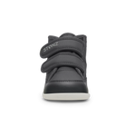 Stonz Journey Water Repellent Insulated High Top Toddler Sneakers - Charcoal/Black Front View