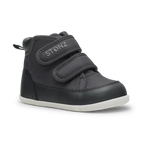 Stonz Journey Water Repellent Insulated High Top Toddler Sneakers - Charcoal/Black