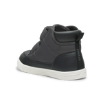 Stonz Journey Water Repellent Insulated High Top Toddler & Kid Sneakers - Charcoal/Black Back Angle