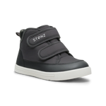 Stonz Journey Water Repellent Insulated High Top Toddler & Kid Sneakers - Charcoal/Black