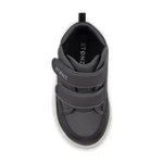 Stonz Journey Water Repellent Insulated High Top Toddler & Kid Sneakers - Charcoal/Black Top View