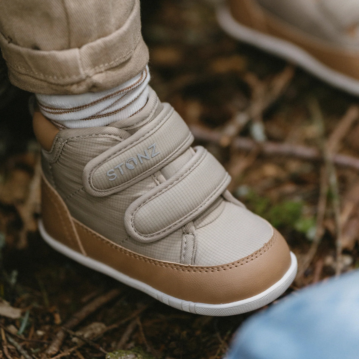Stonz Journey Water Repellent Insulated High Top Toddler Sneakers - Dune/Camel Lifestyle