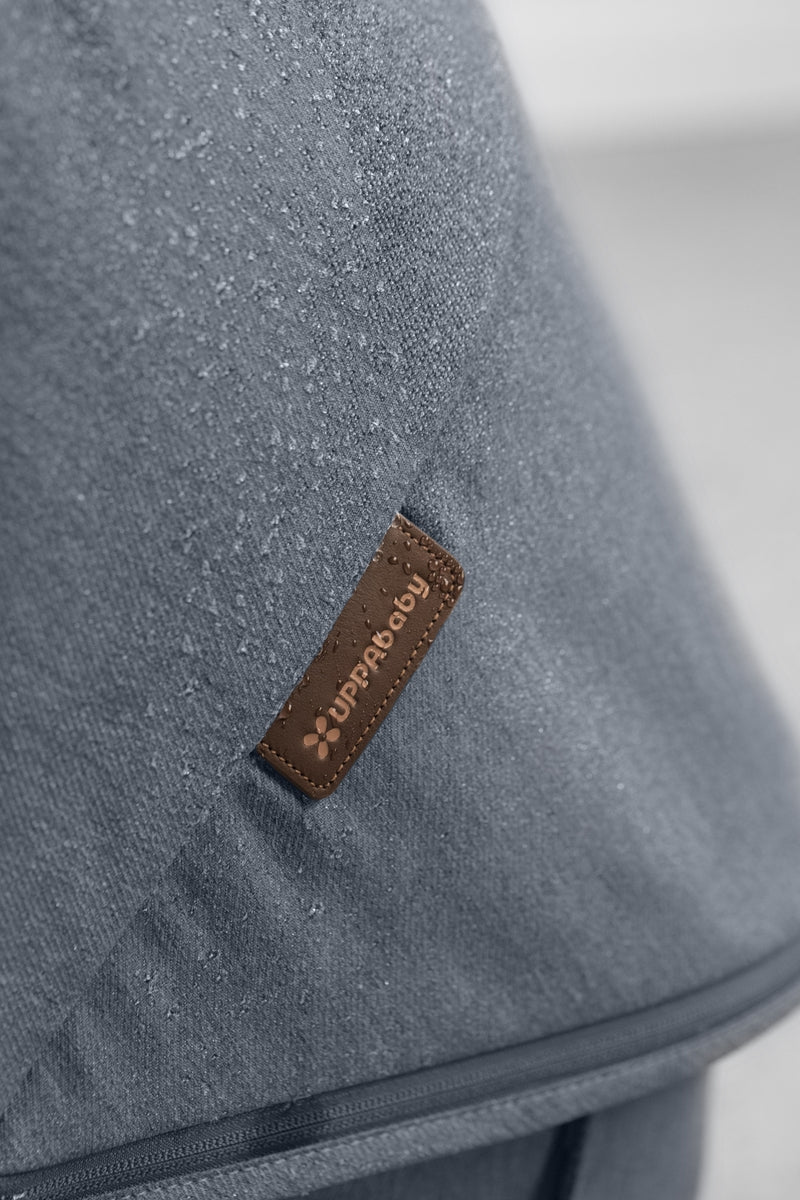 UPPAbaby Vista V3 Stroller - Julian (Dusty Blue Melange/Carbon Frame/Chestnut Leather) - Fashion Story Detail