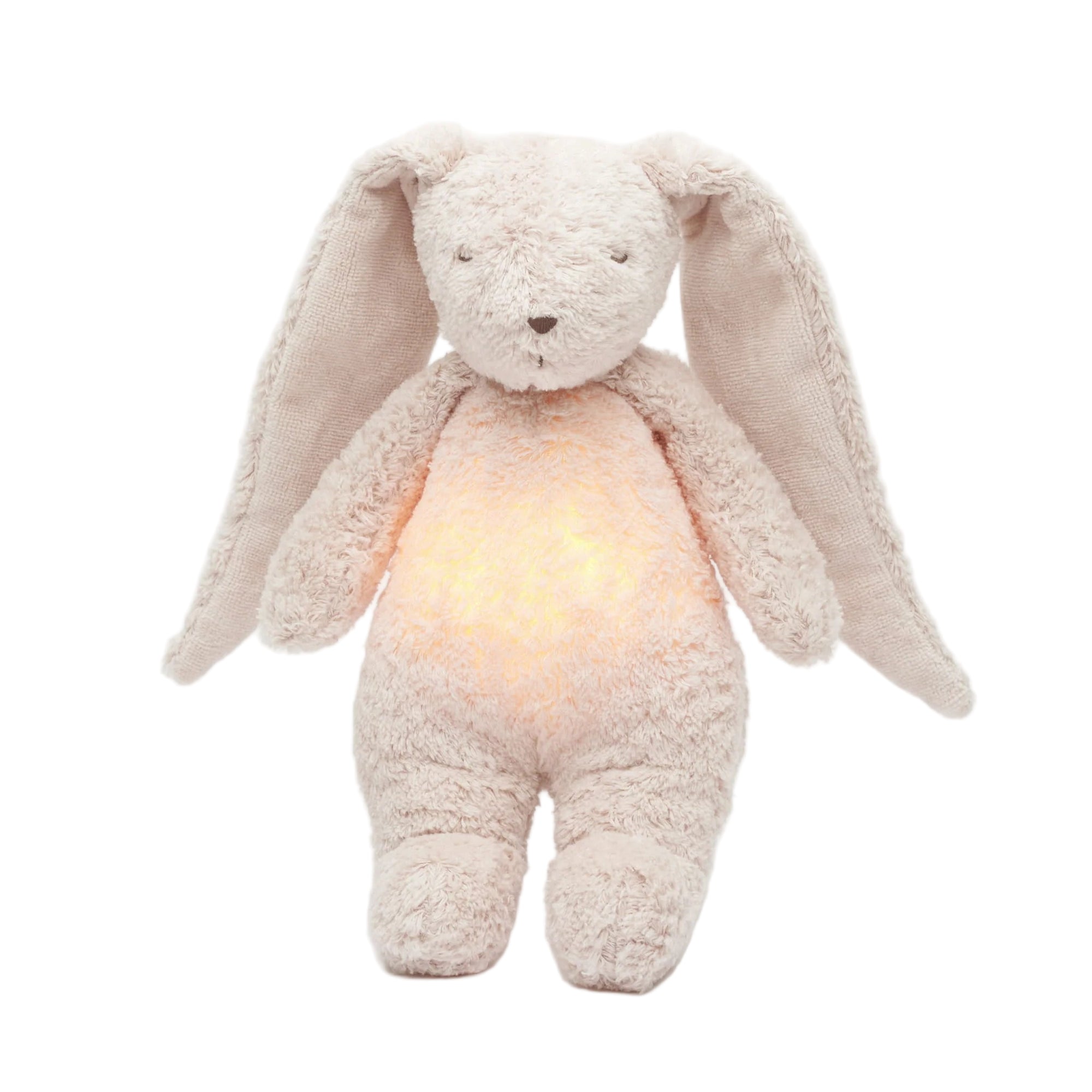 MOONIE Organic Humming Bunny with Lamp - Rose
