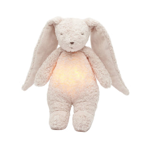 MOONIE Organic Humming Bunny with Lamp - Rose