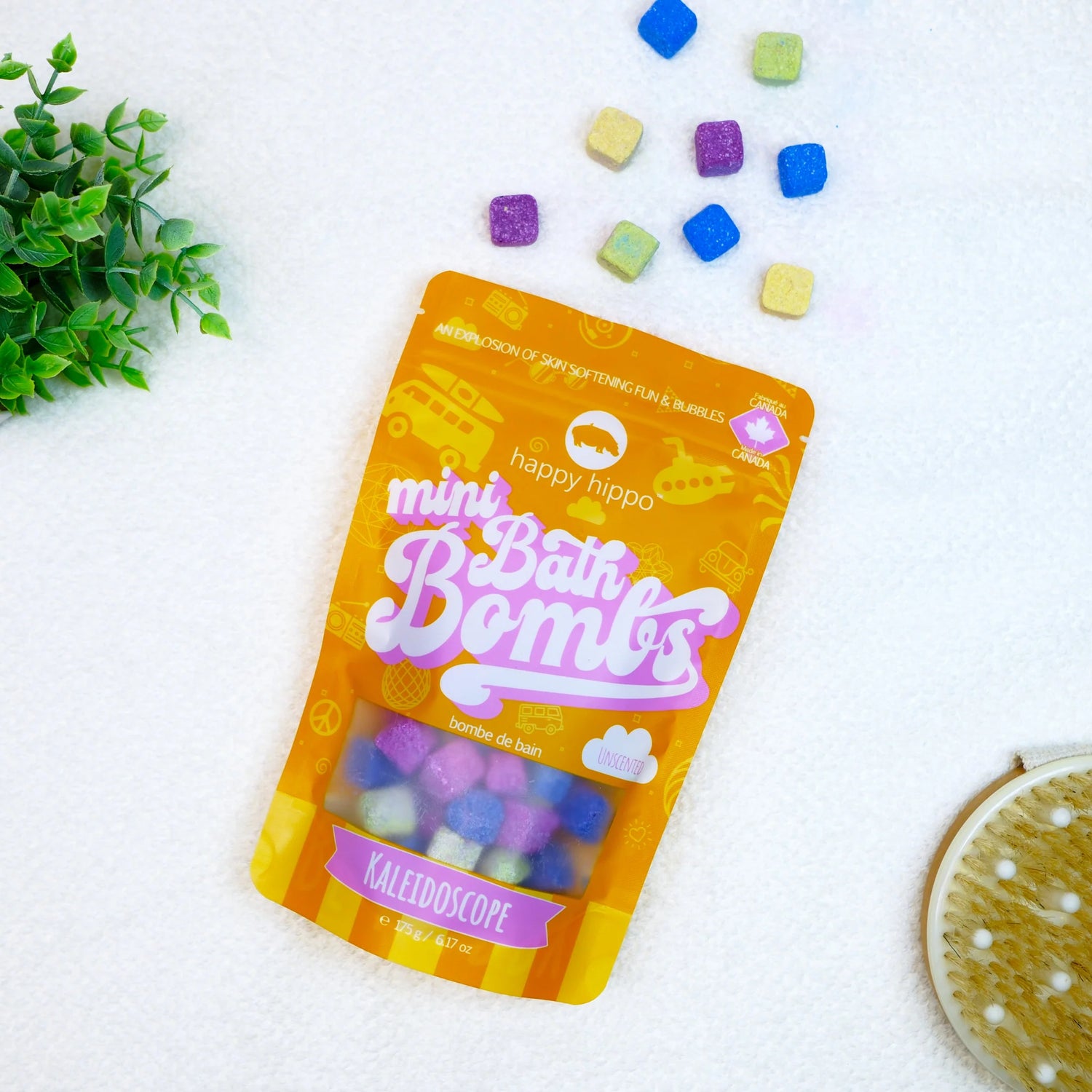 Happy Hippo Mini Bubble Bombs - Kaleidoscope (Fragrance Free)