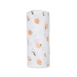 Lulujo Cotton Muslin Swaddle Blanket - Peaches