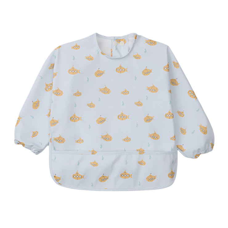 Loulou Lollipop Long Sleeve Waterproof Bib - Ocean Explorer