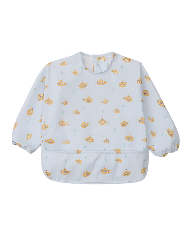 Loulou Lollipop Long Sleeve Waterproof Bib - Ocean Explorer