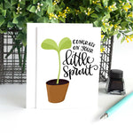 Pedaller Designs Greeting Card - Congrats On Your Little Sprout Lifestyle