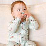 Blue Fog - Loulou Lollipop OneC Pacifier Clip - Lifestyle 1
