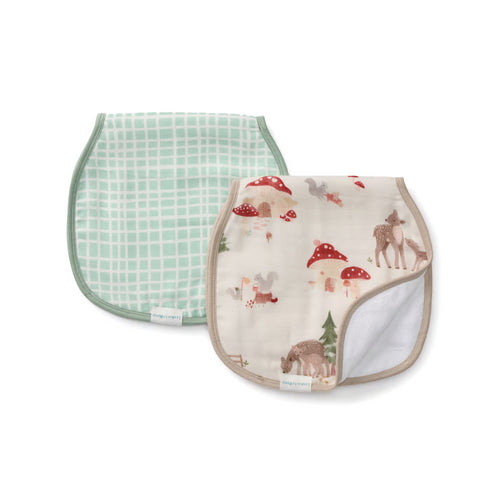 Loulou Lollipop Burp Cloth Set - Forest Families