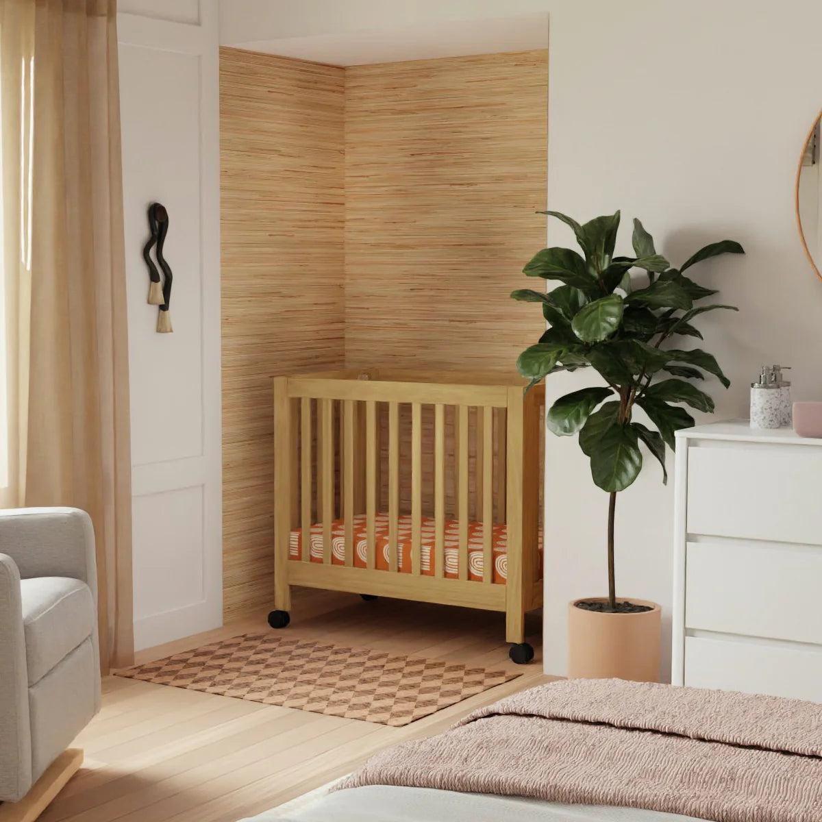 Babyletto Origami Mini Crib Honey