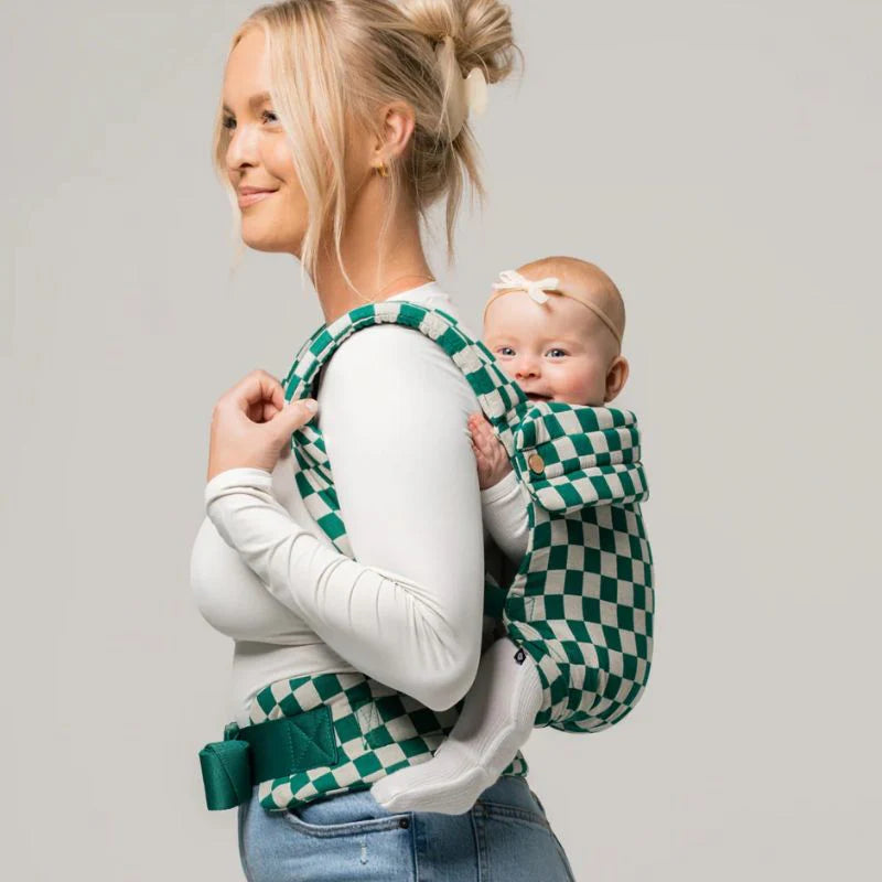 Mabē Monarch Carrier - Evergreen Check Lifestyle 2 Back Carry