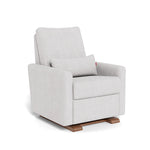 Dove Grey Boucle / Walnut - Monte Design Matera Glider Recliner - Performance