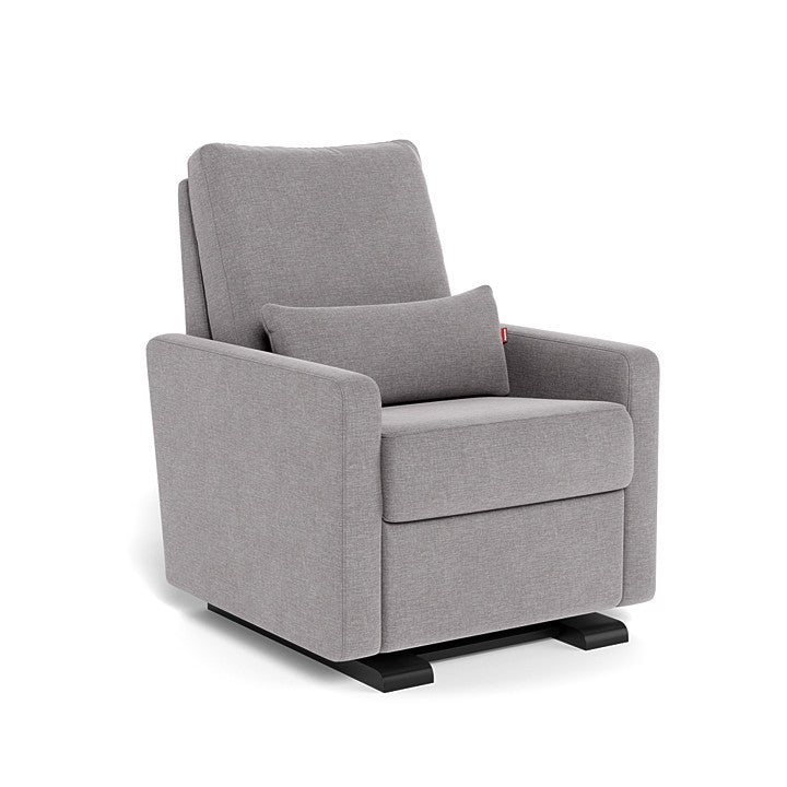 Pebble Grey / Espresso - Monte Design Matera Glider Recliner - Performance
