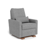 Pepper Grey Weave / Walnut - Monte Design Matera Glider Recliner - Performance