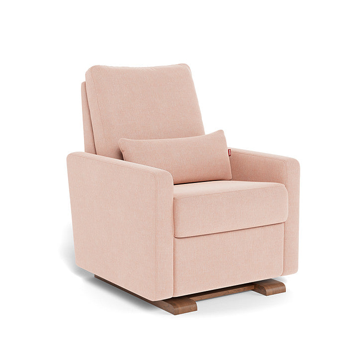 Petal Pink / Walnut - Monte Design Matera Glider Recliner - Performance